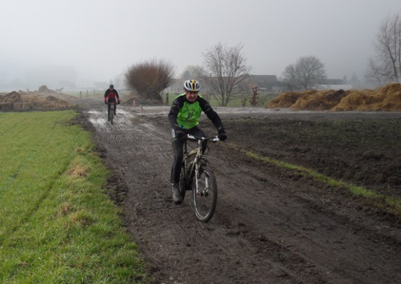 Cycliste en VTT - Rando des renards des sables 2013