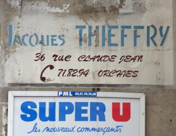 Enseigne peinte - Orchies