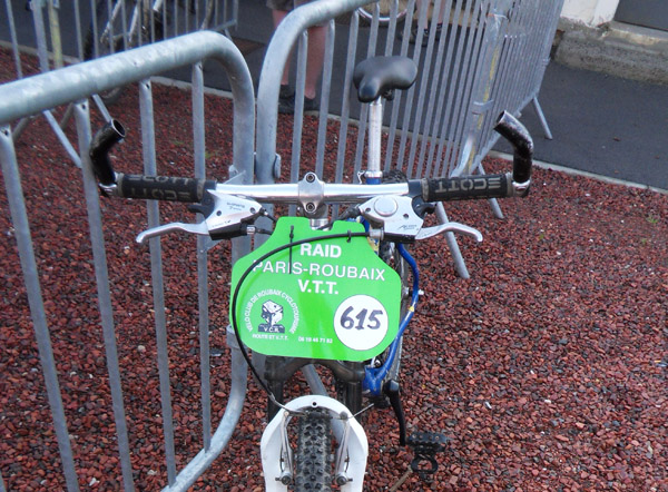 Plaque de cadre - Paris Roubaix VTT 2013