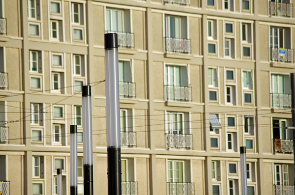 Immeuble (détail ) - Le Havre - Véloroute de la côte d'albâtre