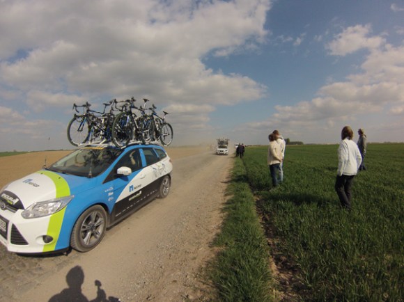 Paris Roubaix 2014 - Pavé de Gruson - cyclistes