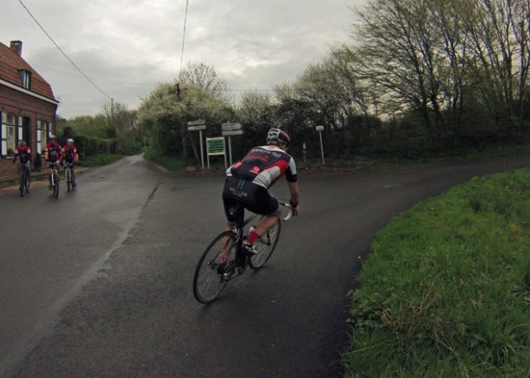 Randonnée en bleu et jaune 2014 - Wavrin - Cycliste
