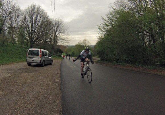 Randonnée en bleu et jaune 2014 - Wavrin - Cycliste