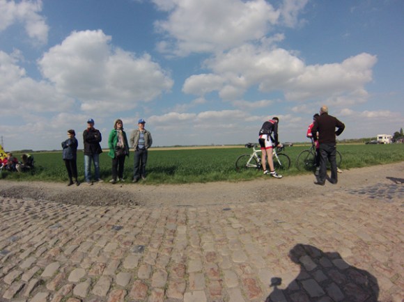 Paris Roubaix 2014 - Pavé de Gruson - spectateurs