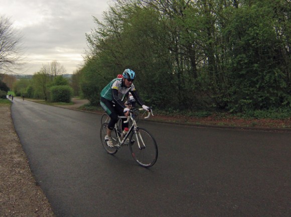 Randonnée en bleu et jaune 2014 - Wavrin - Cycliste