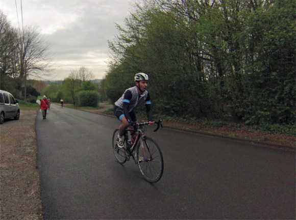 Randonnée en bleu et jaune 2014 - Wavrin - Cycliste