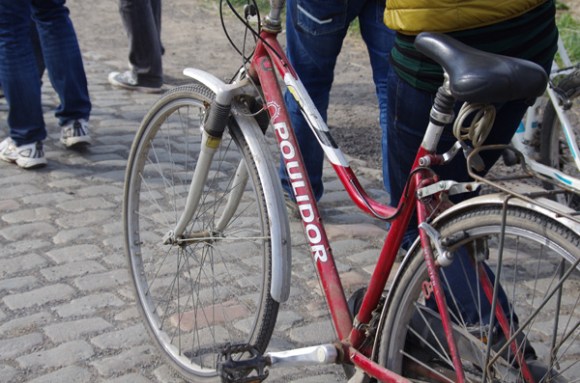Paris Roubaix 2014 - Pavé de Gruson - cyclistes