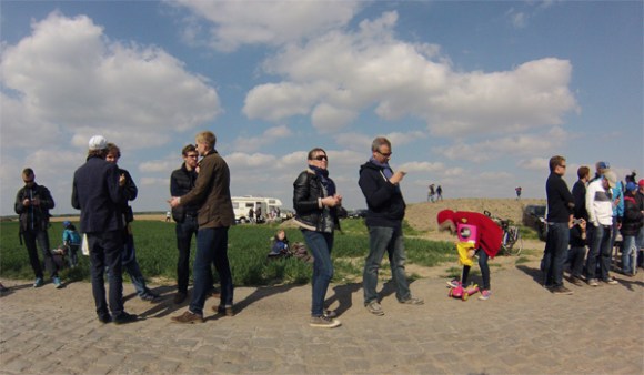 Paris Roubaix 2014 - Pavé de Gruson - spectateurs