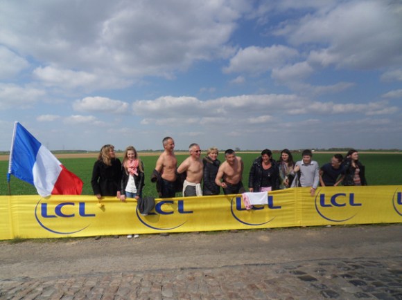 Paris Roubaix 2014 - Pavé de Gruson - spectateurs