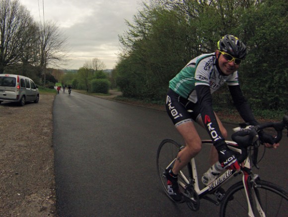 Randonnée en bleu et jaune 2014 - Wavrin - Cycliste