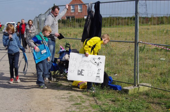Paris Roubaix 2014 - Pavé de Gruson - supporters