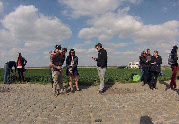 Paris Roubaix 2014 - Pavé de Gruson - spectateurs