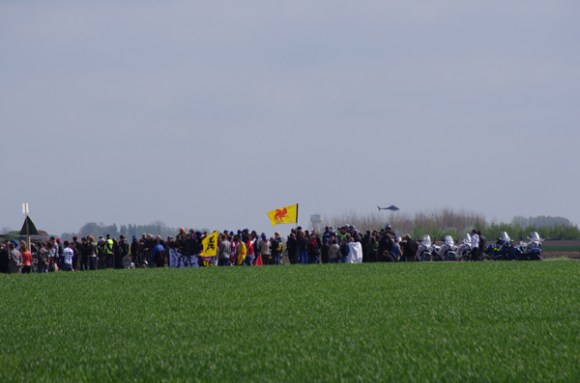 Paris Roubaix 2014 - Pavé de Gruson - spectateurs