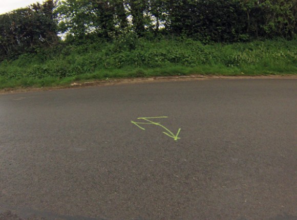 Randonnée en bleu et jaune 2014 - Wavrin - signalétique