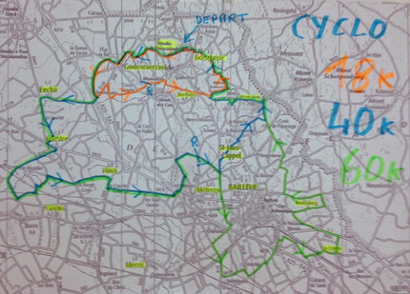 Itinéraires - Randonnée de Boeschepe 2014