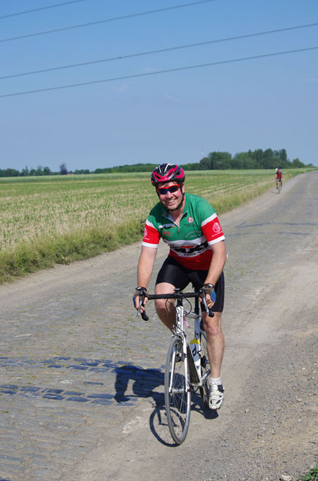 Paris Roubaix Cyclo 2014 - Pavé de Gruson - Cyclistes