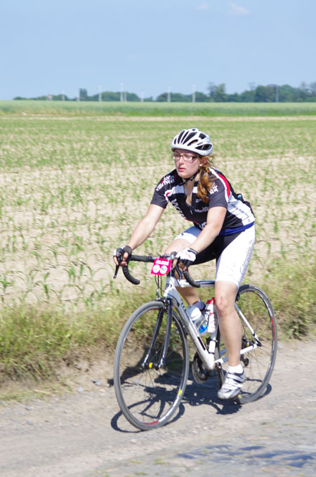 Paris Roubaix Cyclo 2014 - Pavé de Gruson - Cyclistes