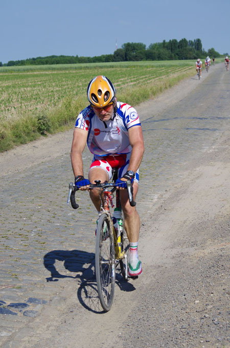 Paris Roubaix Cyclo 2014 - Pavé de Gruson - Cyclistes