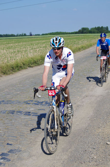 Paris Roubaix Cyclo 2014 - Pavé de Gruson - Cyclistes