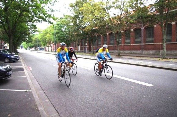 Lille Bray Dunes 2014 - Départ Boulevard Louis XIV - Cyclistes