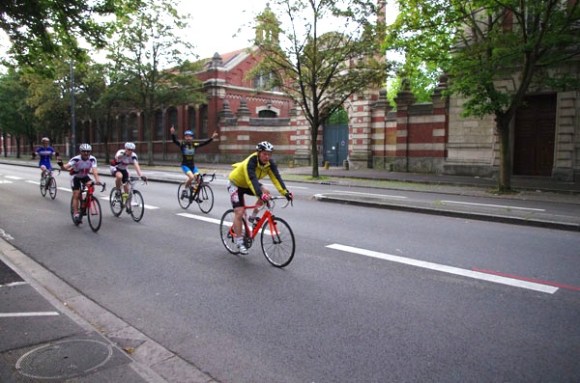 Lille Bray Dunes 2014 - Départ Boulevard Louis XIV - Cyclistes