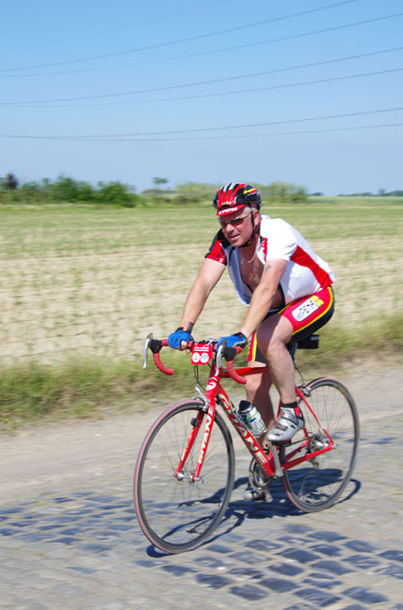 Paris Roubaix Cyclo 2014 - Pavé de Gruson - Cyclistes