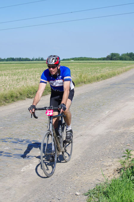 Paris Roubaix Cyclo 2014 - Pavé de Gruson - Cyclistes