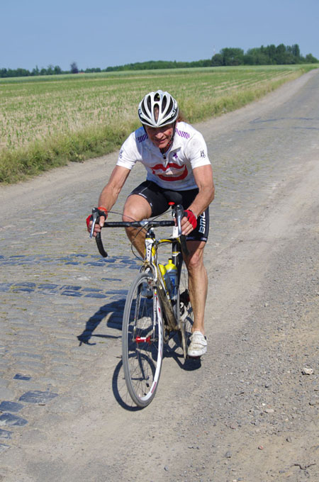 Paris Roubaix Cyclo 2014 - Pavé de Gruson - Cyclistes