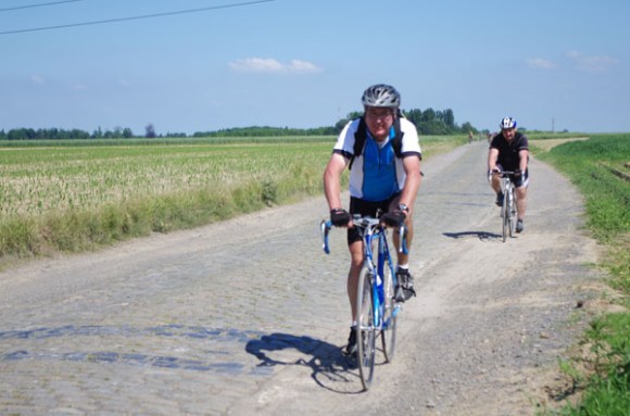 Paris Roubaix Cyclo 2014 - Pavé de Gruson - Cyclistes