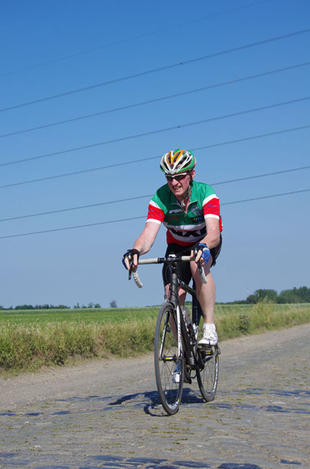 Paris Roubaix Cyclo 2014 - Pavé de Gruson - Cyclistes