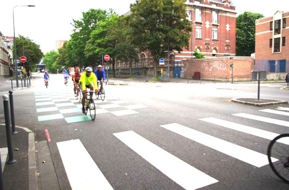 Lille Bray Dunes 2014 - Départ Boulevard Louis XIV - Cyclistes