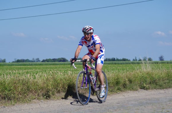 Paris Roubaix Cyclo 2014 - Pavé de Gruson - Cyclistes