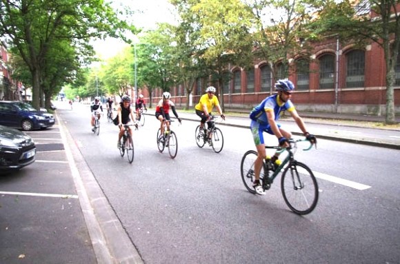 Lille Bray Dunes 2014 - Départ Boulevard Louis XIV - Cyclistes