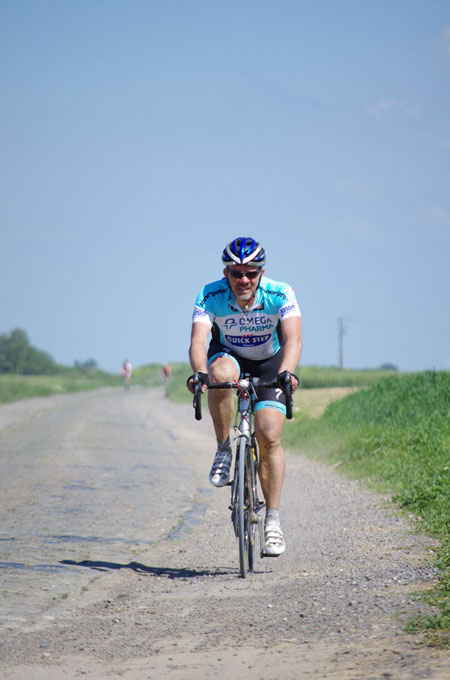 Paris Roubaix Cyclo 2014 - Pavé de Gruson - Cyclistes