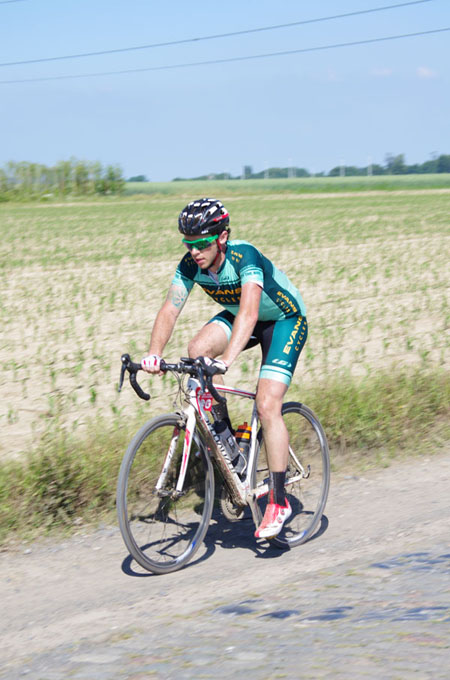 Paris Roubaix Cyclo 2014 - Pavé de Gruson - Cyclistes