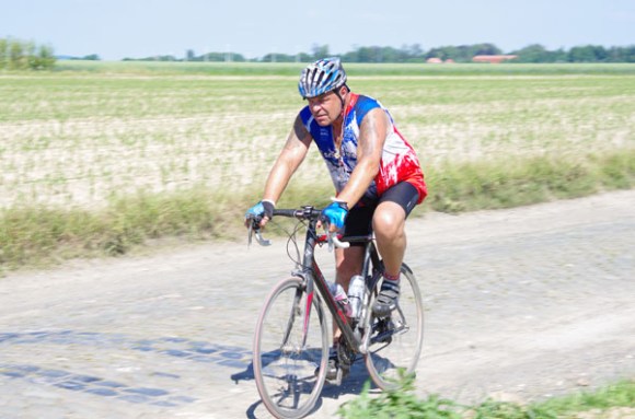 Paris Roubaix Cyclo 2014 - Pavé de Gruson - Cyclistes