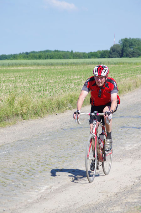 Paris Roubaix Cyclo 2014 - Pavé de Gruson - Cyclistes