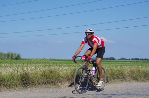 Paris Roubaix Cyclo 2014 - Pavé de Gruson - Cyclistes
