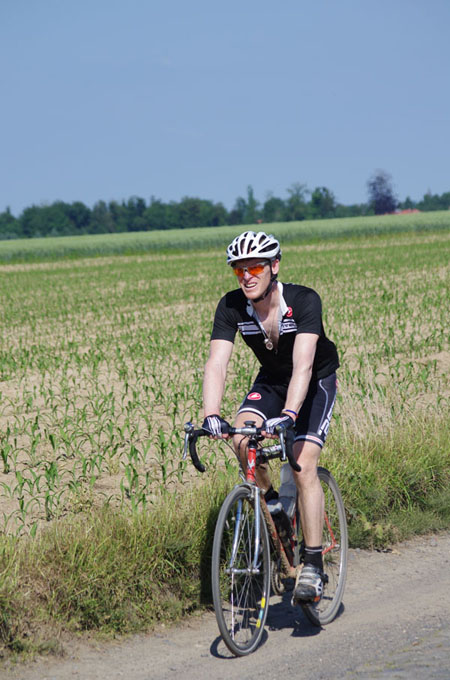 Paris Roubaix Cyclo 2014 - Pavé de Gruson - Cyclistes