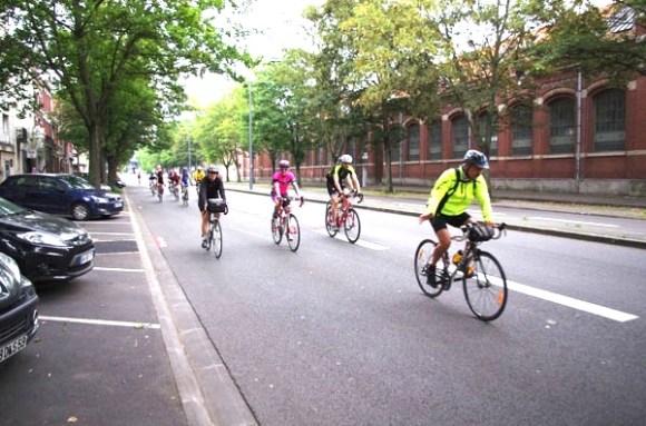 Lille Bray Dunes 2014 - Départ Boulevard Louis XIV - Cyclistes