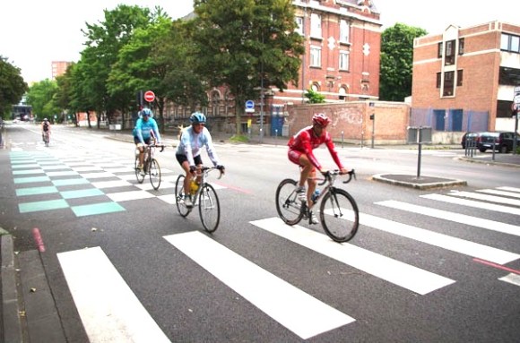 Lille Bray Dunes 2014 - Départ Boulevard Louis XIV - Cyclistes
