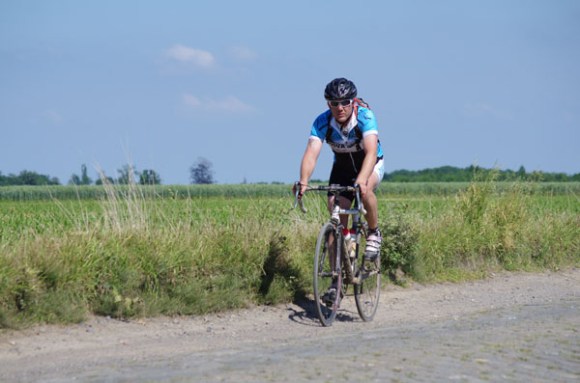 Paris Roubaix Cyclo 2014 - Pavé de Gruson - Cyclistes