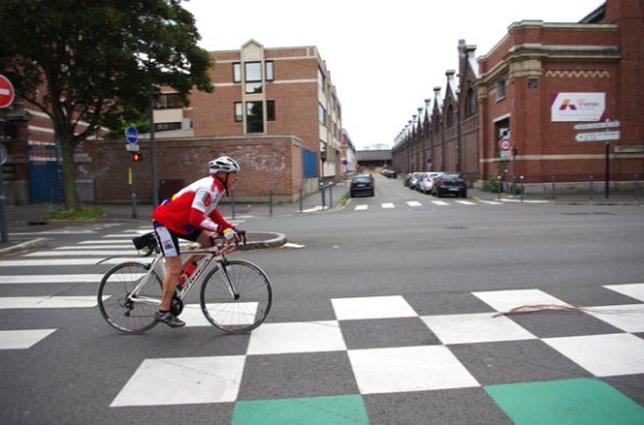 Lille Bray Dunes 2014 - Départ Boulevard Louis XIV - Cyclistes