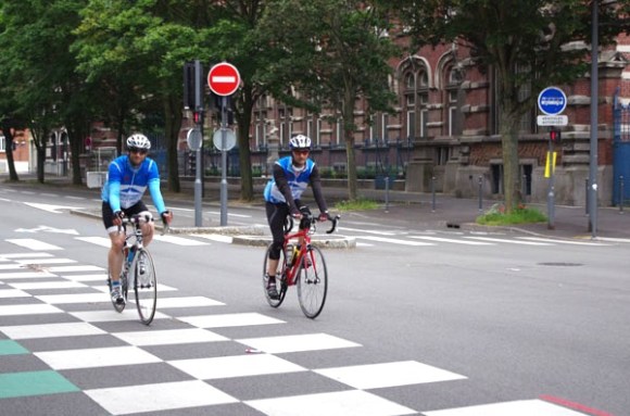 Lille Bray Dunes 2014 - Départ Boulevard Louis XIV - Cyclistes