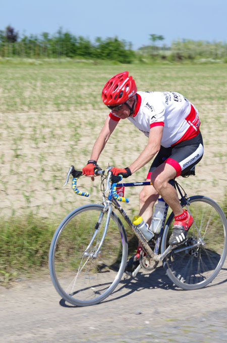 Paris Roubaix Cyclo 2014 - Pavé de Gruson - Cyclistes