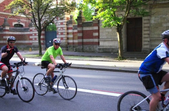 Lille Bray Dunes 2014 - Départ Boulevard Louis XIV - Cyclistes