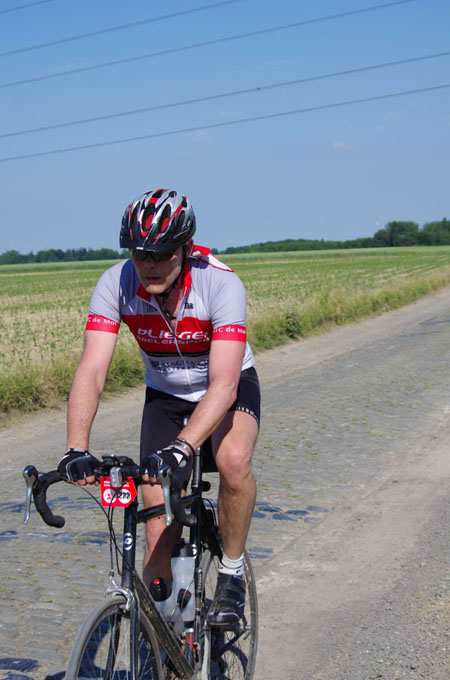 Paris Roubaix Cyclo 2014 - Pavé de Gruson - Cyclistes
