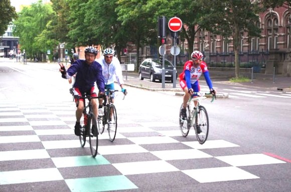 Lille Bray Dunes 2014 - Départ Boulevard Louis XIV - Cyclistes