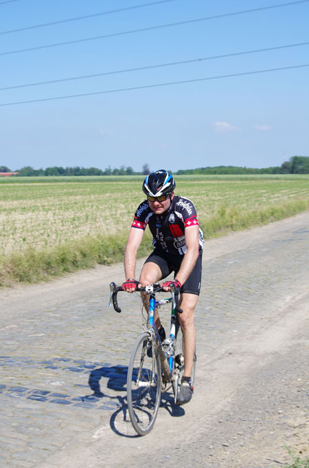 Paris Roubaix Cyclo 2014 - Pavé de Gruson - Cyclistes