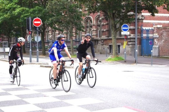 Lille Bray Dunes 2014 - Départ Boulevard Louis XIV - Cyclistes